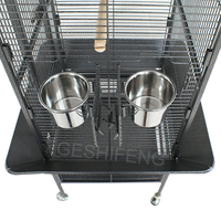 Cage à oiseaux en fer forgé pour perroquets, grand format, amovible, luxueux et confortable