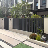 Portail de cour de villa en aluminium, porte coulissante électrique de luxe pour maison, clôture de luxe pour maison