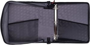 แฟ้ม 3 ห่วงขนาดใหญ่ พร้อมซิป ตัวอย่างฟรี - ขนาด 3 นิ้ว สีดำด้าน ใส่ได้กับอุปกรณ์ขนาด 13 นิ้ว พร้อมหูหิ้วแบบยุทธวิธี - Product Image 3