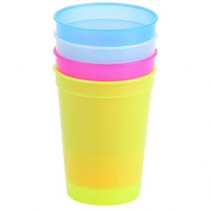 Custom 16oz <b>Reusable</b> Eco-Friendly Plastic Drinking <b>Cup</b> with Tumbler Lid Straw Customized Color & Logo-Back to School - Product Image 3