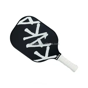 Monster Op Maat Gemaakte Hete Glasvezel Mini Augurk Bal Ontwerp Uw Eigen Tennisracket Koolstofvezel Augurk Paddle Edge Custom Logo