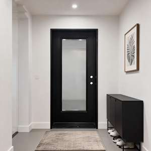 Puerta de Acero y Vidrio Templado de 10 mm con Marco de Acero de 1.0 mm, Insonorizada y Resistente a Impactos, con Certificación CE, para Uso en Balcón del Hogar - Product Image 2