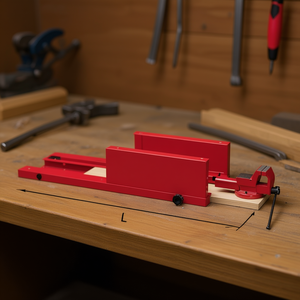 Tornillo de Banco ZM3 5002 Rojo, Herramienta de Sujeción de Metal para Trabajos en Madera y Metal - Product Image 3