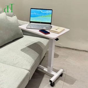 Escritorio Móvil Neumático Blanco con Ruedas, Altura Ajustable, para Oficina en Casa y Teletrabajo - Product Image 1