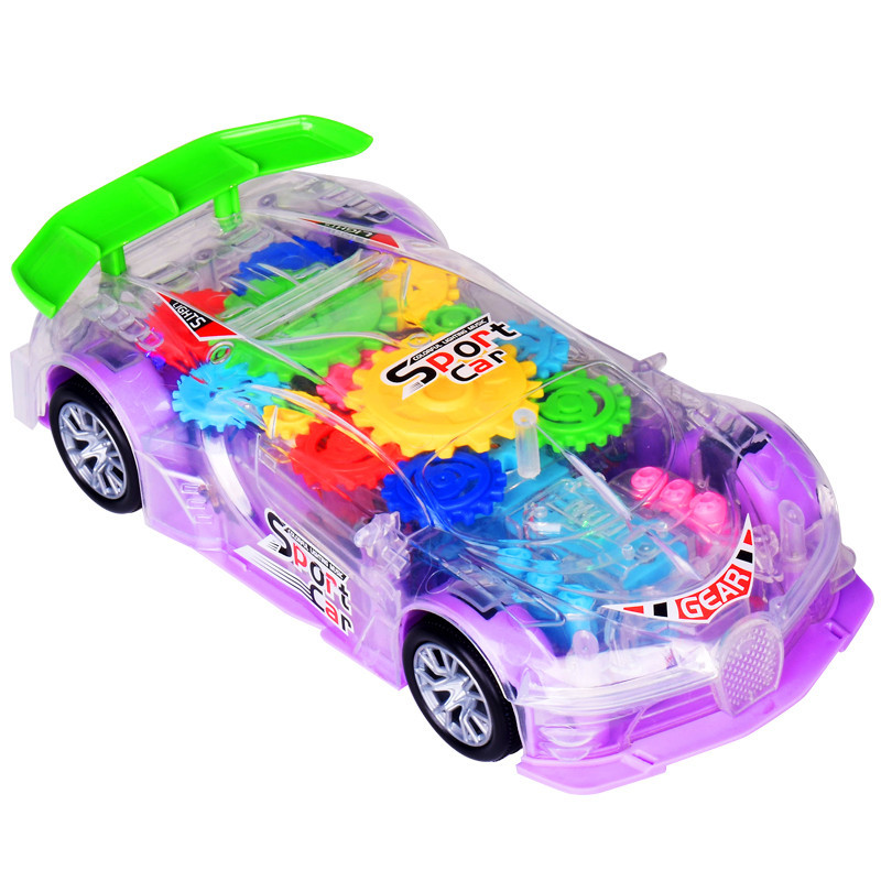 RTS Новинка электрическая игрушка красочный свет прозрачный гоночный трек универсальная концепция игрушечный автомобиль с музыкой