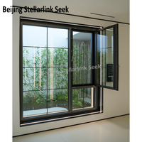 Ventana de Madera Revestida de Aluminio, Roble, Cerezo y Alerce, Acabado Ecológico a Base de Agua, Pantalla Transparente, Triple Acristalamiento para Nuevas Construcciones