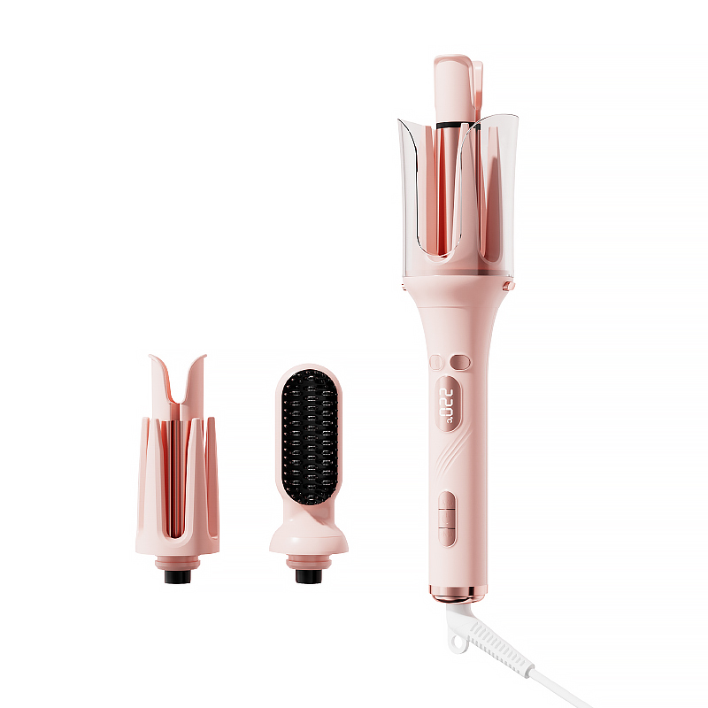 Auto Three-in-One Ceramic Hair Care Comb All-Change Styling Tool for Curling Lasting Effects Portable PTC Electric for Household