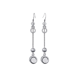 Boucles d'oreilles pendantes tendance en acier inoxydable 316L avec placage or PVD, durables et résistantes - Product Image 2