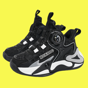 G.DUCK COOL Wholesale Kids <strong>Basketball</strong> Style <strong>Shoes</strong> Custom <strong>Outdoor</strong> Black Boys Girls Durable Anti Slip Children Breathable Sneakers - Product Image 1