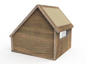 Mobili per Animali Domestici in Stile Moderno Cuccia da Interno Casetta per Gatti in Legno con Tiragraffi - Product Image 4