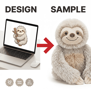 Llavero de Peluche de Perezoso Personalizado, Venta al por Mayor de Fábrica OEM, Regalo Promocional, <span class=keywords><strong>Animal</strong></span> de Peluche, Muestra Rápida, Fabricante Certificado - Product Image 1