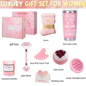 Cestas de Regalo para el Cuidado Personal con Masaje de Cabeza para Mujeres, Set de Regalo de Spa Relajante, Regalos de Cumpleaños y Navidad para Hermanas y Esposas - Product Image 2
