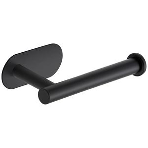 Stainless Steel Self-Adhesive Wall-Mounted Toilet <b>Paper</b> Towel Rack Modern Design Perforation-Free Storage - Product Image 1