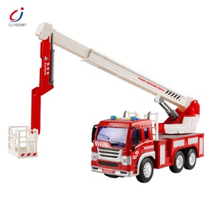Nuovissimo Modellino di Camion dei Pompieri in Plastica Scala 1/16 Veicolo Giocattolo a Frizione - Product Image 3