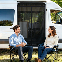 Moustiquaire de porte pour camping-car avec fixation magnétique puissante, installation sans perçage, taille personnalisable