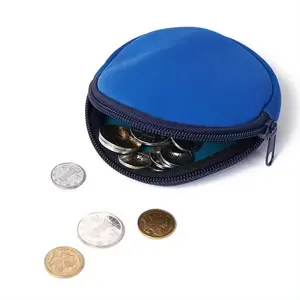 Custom Neoprene Portable Carrying Small Mini Coin Wallet Kid Purse Lady Girl Shopping Purse Coin Key Earbud Earphone Holder