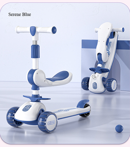 <span class=keywords><strong>Trottinette</strong></span> à <span class=keywords><strong>3</strong></span> <span class=keywords><strong>roues</strong></span> en plastique pour enfants, <span class=keywords><strong>3</strong></span>+ ans, <span class=keywords><strong>3</strong></span>-en-1, siège et guidon, unisexe, voiture à roulettes pour bébé, élargie et épaissie - Product Image 3