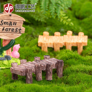 Puente de Resina Artesanal Dp Craft, Decoración de Jardín con Musgo, Acabado Natural para Interiores y Exteriores - Product Image 1