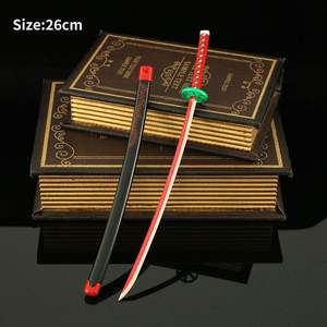 Top Demon Killer Anime Kimetsu 26cm Prop Sword No Yaiba Warrior Toy Sword para colección Display Gift - Product Image 4