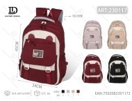 <b>Student</b> Polyester <b>Backpack</b> 18 In Multiple Pockets School Use - Product Image 1
