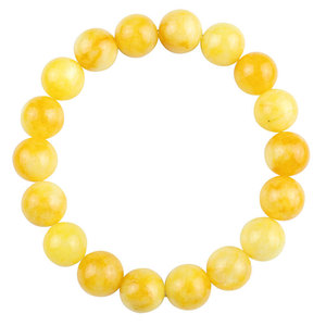 Quartz Rock Imitation Amber Jade <b>Bracelet</b> 8mm 10mm Round Beads Unisex Jewelry Gift Hangzhou MLY1018 - Product Image 2