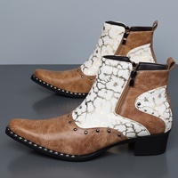 [Votre Marque] Chaussures en Cuir Style Britannique Grande Taille pour Hommes, Idéales pour le Travail et le Quotidien