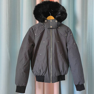 Veste d'hiver pour homme sur mesure, capuche en fourrure de renard, bomber en duvet, imperméable, réversible, grande taille, vêtements d'extérieur chauds 2025 - Product Image 5