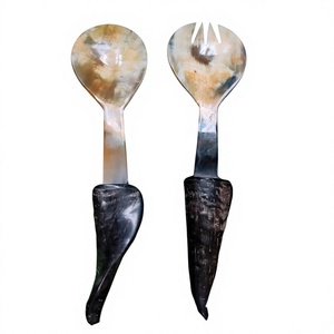 Cuchara Clásica Hecha a Mano de Cuerno de Búfalo, Utensilio de Cocina de Cuerno Natural, Ecológico, Ligero, Apto para Lavavajillas, Vajilla al por Mayor - Product Image 6