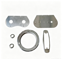 Support de fixation chromé pour feux arrière latéraux de remorque en tôle d'acier OEM, fabriqué en usine