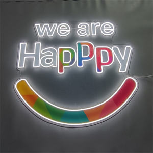 Enseigne lumineuse LED en néon acrylique personnalisée sans MOQ pour cadeau de fête, décoration intérieure - Product Image 1