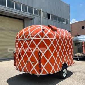 Remorque extérieure de nourriture de camion de nourriture de crêpe de chariots de restauration rapide de rue populaire avec la cuisine mobile faisant cuire des équipements - Product Image 4