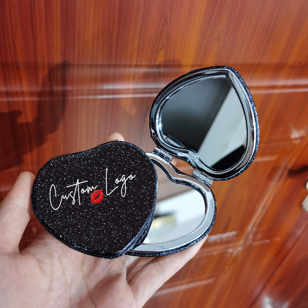 Black heart mirror