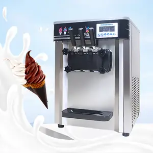 Soft Ice Cream Machine Price 3 Nozzles Serve Tube Ice Cream Machine