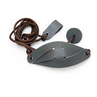 Étui de lanceur de lance-pierre en cuir vintage avec pochette, sangle et étui de chasseur de berger