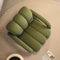 Chaise de loisir géométrique moderne Salon Simple et double en tissu à rangée droite Chaise de canapé Petit appartement Chaise de repos pour chambre à coucher