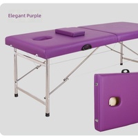 Vente directe d'usine de lit de beauté pliable en acier inoxydable, lit de massage et lit thérapeutique pour les soins de santé