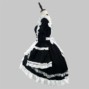 Lolita Cute Maid Outfit Black Plus Size Cosplay Costume For Anime Role-Playing Drama Games - Product Image 2