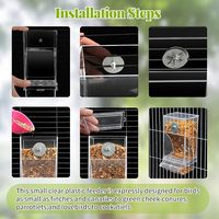 Distributeur d'eau pour oiseaux manuel et automatique, écologique, moderne, solide, en plastique, étanche IPX5, forme carrée, vente en gros