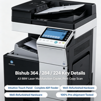 Photocopieur multifonction laser noir et blanc A3 Konica Minolta Bizhub 364 remis à neuf, entièrement testé, impression, copie, numérisation, photocopieur de bureau