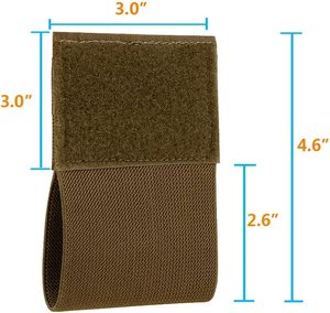 KRYDEX Soporte de Placa de Gancho y Bucle de 3 Pulgadas, Plataforma de Pecho, Cinturón de Competición Elástico Táctico Molle, Bolsa Médica, Soporte de Torniquete - Product Image 2