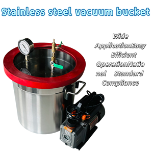 Chambre à vide en résine de 1 gallon avec une pompe à vide électronique à palettes rotatives et 1 an de garantie – Équipement de <span class=keywords><strong>test</strong></span> du béton - Product Image 3