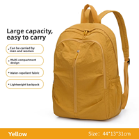 Sac à dos pliable en nylon grande capacité résistant à l'usure pour le sport de plein air, le rangement, les voyages, le camping et la randonnée