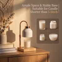 Lampe chauffe-cire en métal à intensité variable, motif Père Noël et flocon de neige ajouré, pour décoration d'intérieur de style ferme hivernale, yoga et sommeil nocturne de Noël