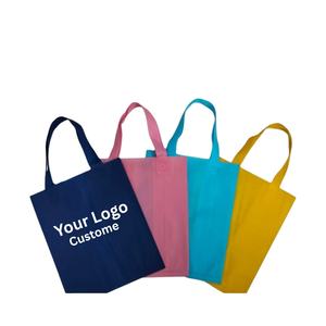 Sac à poignée latérale non tissé avec logo personnalisé 30*24*18 cm fourre-tout pliable Spunbond pour conférences, événements et cadeaux promotionnels - Product Image 1