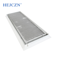 Diffuseur d'air carré en aluminium, grille de retour d'air en nid d'abeille, grille de ventilation de plafond avec filet en aluminium