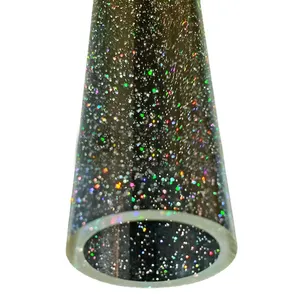 Op Maat Gemaakte Transparante Laser/Optische Maser Sterrenhemel Kleurrijke Flash Glitter Acryl/Pmma Buis Staaf Stick Bar