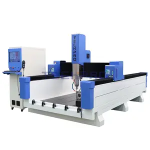 Stone CNC Router TPM 1325 1530 kontrol Data mesin ukiran batu, untuk proses granit marmer meja