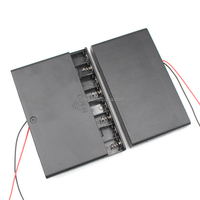 Boîtier de batterie ABS 8AA 12V de marque YL avec interrupteur marche/arrêt et fils de connexion noir/rouge 150mm, MOQ 50 pièces
