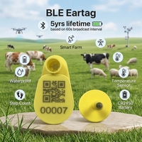 Etiquetas de Identificación Digital para Ganado, Resistentes al Agua, con Código QR, para Cerdos y Vacas, para la Prevención de Epidemias en Granjas