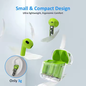 2025หูฟัง5.3 tw สีส้มใสหูฟังสำหรับเล่นกีฬาควบคุมด้วยการสัมผัส YX06หูฟังตัดเสียงรบกวน - Product Image 4